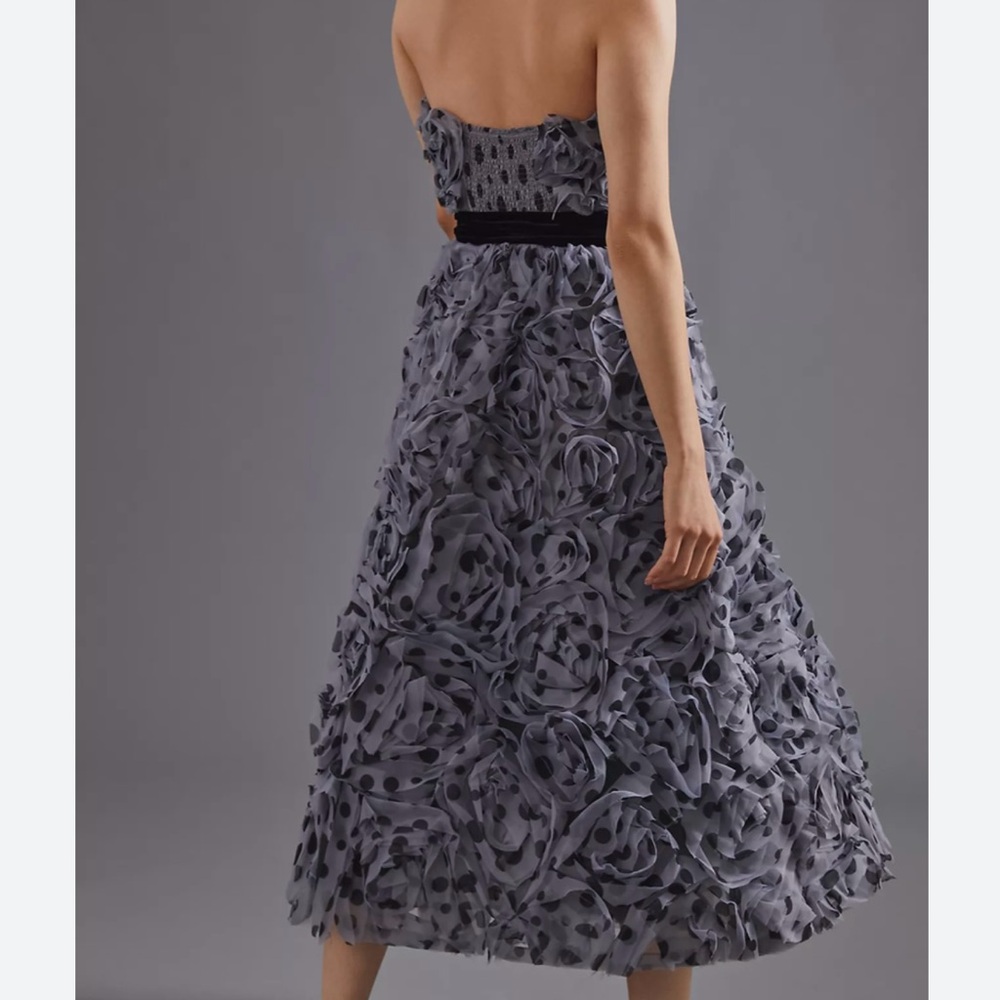Anthropologie Geisha Designs Dress Tulle Strapless Sz 6 - Picture 2 of 9